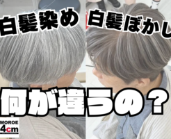 白髪ぼかしとは？白髪染めと何が違うの？白髪ぼかし専門家4cm諸江店が解説